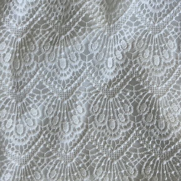 j.Crew White Lace/Crochet Mini skirt sz 10 - Picture 2 of 3